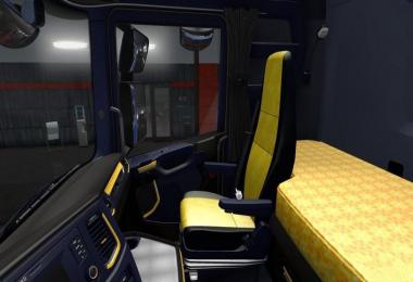 Scania R & S Blue Yellow Interior v1.0