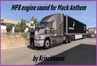 Mack MP8 engine sound for the Anthem 1.32.x