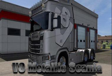 Scania v8 metalic skin 1.32
