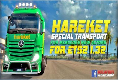 Skin Hareket Special Transport MP4 For ETS2 1.32