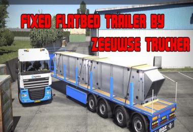 Fixed Flatbed Trailer by Zeeuwse Trucker