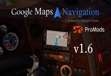 Google Maps Navigation for ProMods v1.6