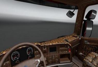 Interior Brown Danish Style for Scania RJL v1.0