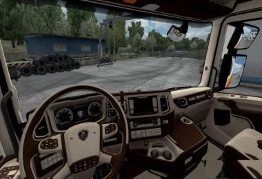 Scania S&R CMI Brown & Beige Interior v1.0