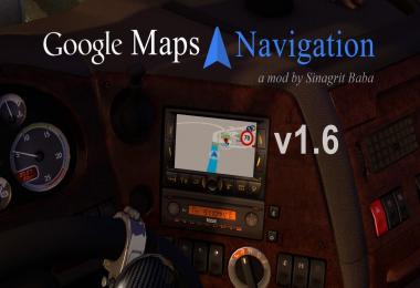 ETS 2 - Google Maps Navigation v1.6
