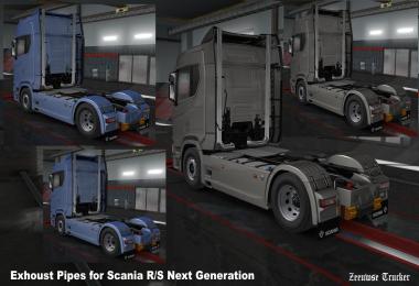 Exhaust Pipes Scania R/S 2016 v1.0