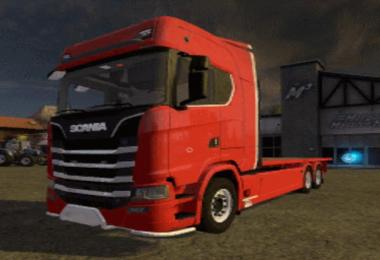 Scania S Flatbed and Matching Trailer v1