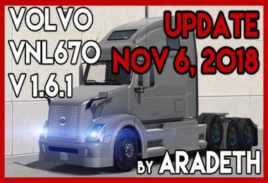 Volvo VNL 670 v1.6.1 by ARADETH for ATS (Official Update)