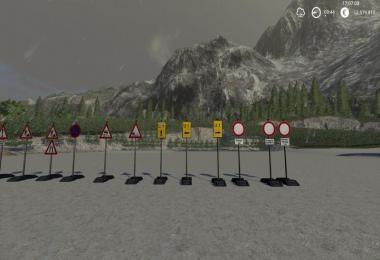 Construction site signs Pack Portable v1.0