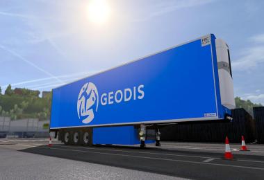Geodis For Lamberet Trailer For ETS2 1.33