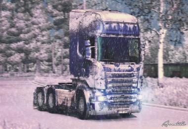 Snow Skin for Scania RS (RJL) by ARADETH
