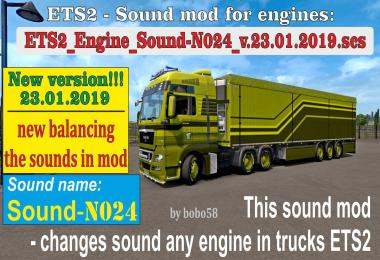 Engine Sound N024 in ETS2 1.33.x