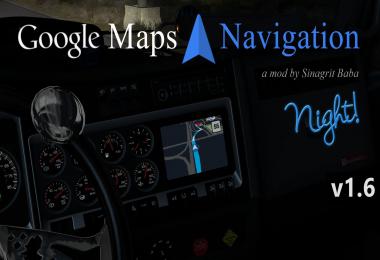 ATS - Google Maps Navigation Night Version v1.6