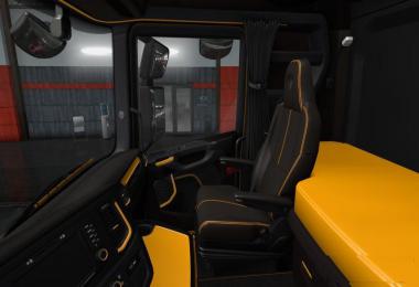 Black Yellow Scania S & R Interior v1.0