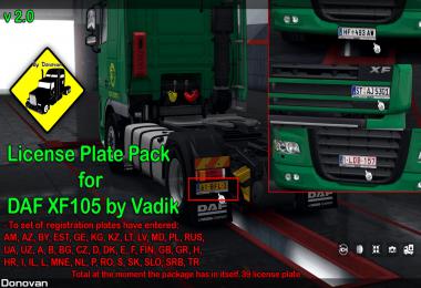License Plate Pack for Modified Trucks v4.0