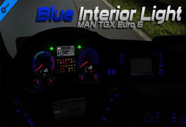 MAN TGX Euro 6 Blue Interior Light 1.34