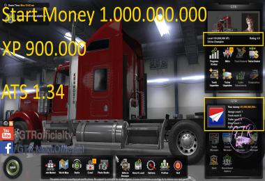 Start Money and xp for ATS 1.34.x
