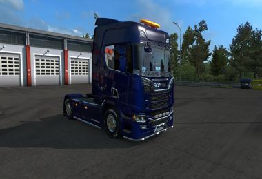 New Blue tidy lights for Scania R 2016 1.33.x