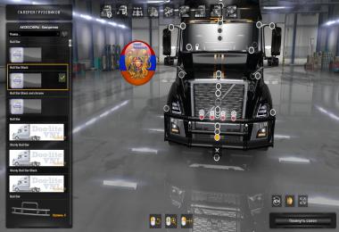 Frontgrill for volvo VNL 2018 1.34.x