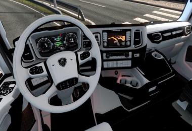 Scania 2016 Black & White Interior v1.0