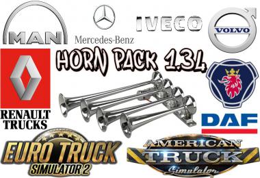 Horn Pack for ETS2 1.34.x
