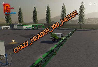 FS19 Crazy Header 100 Meter v1.0