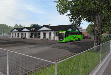 Scania touring green 2019 next edition + skin driving City Way 1.34