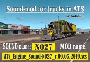  Sound mod for engine in trucks ATS 1.34.x