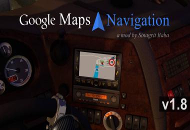 ETS 2 - Google Maps Navigation v1.8