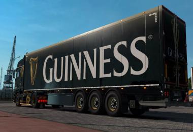 Guinness Scania S&R + Trailer Skins v1.0