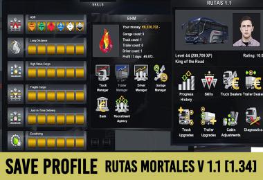 Save Game (Profile) for Map Rutas Mortales v1.1