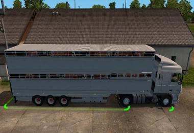 Semi trailer-cattle carrier in ownership v1.0