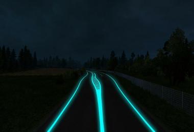 Roadways Luminous for all Versions ATS & ETS2 v1.2
