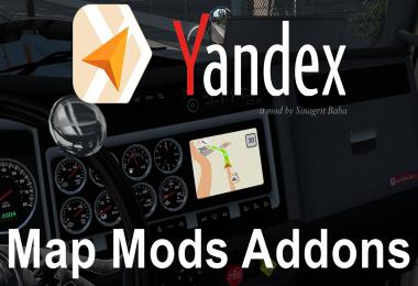 ATS - Yandex Navigator Normal & Night Map Mods Addons v1.0