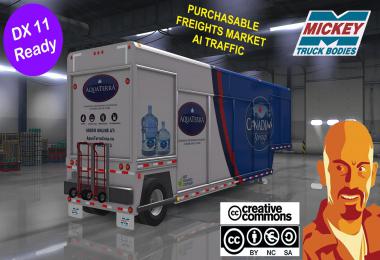 MICKEY'S BEVERAGES TRAILER REWORKED UPDATED ATS 1.35.x & DX11