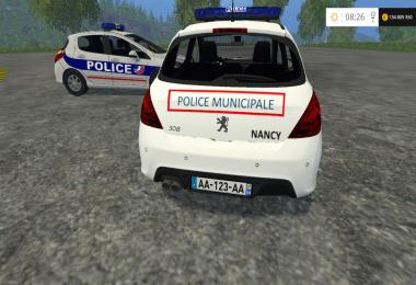 Peugeot 308 Police Nationale + Municipale v1.0