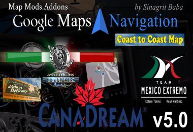Google Maps Navigation Normal & Night Map Mods Addons v5.0