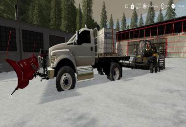 Ford F750 Flatbed Plow Truck v1.0
