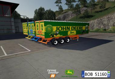 FS19 Pack Trailer John Deere By BOB51160 v1.0
