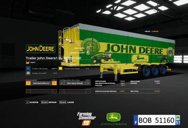 FS19 Pack Trailer John Deere By BOB51160 v1.0