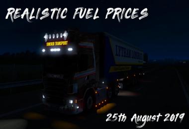 Realistic Fuel Prices – 25th August 2019 1.35.x
