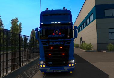 Scania super blue + stickers 1.35