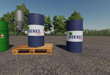 500l Diesel barrel Pack v1.0
