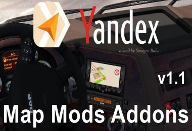 Yandex Navigator Normal & Night Map Mods Addons v1.1