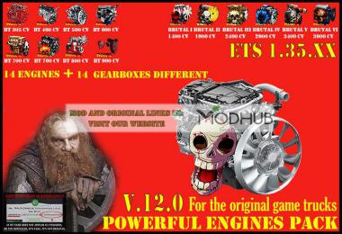 Pack Powerful engines + gearboxes v12.0 for 1.35.x