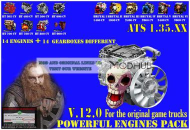 Pack Powerful engines + gearboxes v12.0 for ATS 1.35.x