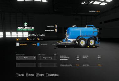 Zunhammer milk water trailer v1.0.0.0
