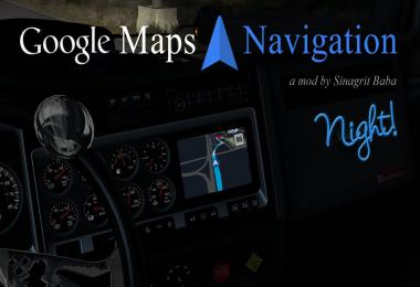 [ATS] Google Maps Navigation Night Version v1.9