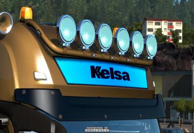 Kelsa lightbars for Mercedes-Benz Actros MP3 & MP4 1.36.x