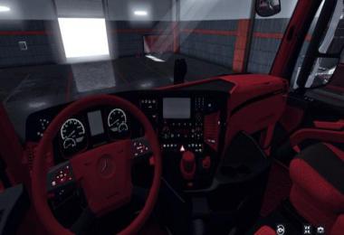 Mercedes Actros Mp4 Red - Black Interior 1.35.x